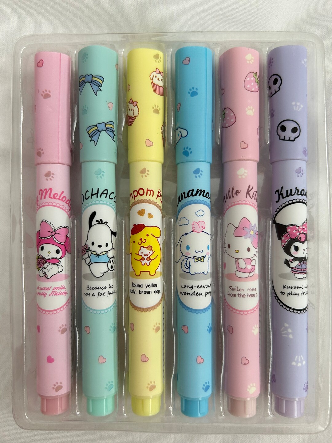 Sanrio Hello Kitty Highlighters Sanrio Stationary Hello Kitty My Melody