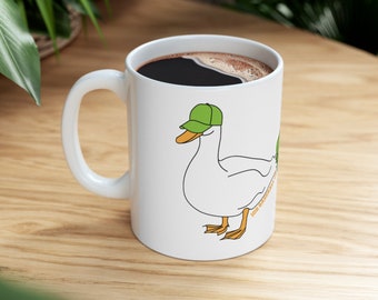 Duck Fart - Baseball Ceramic Mug 11oz, funny baseball mug, baseball gift