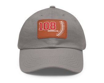 108 Baseball Co. Dad Hat with Leather Patch