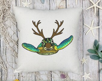 Reindeer svg, Sea Turtle svg, Sea Turtle Sticker, Turtle Lover Gift, Holiday Stickers, Christmas, Instant Digital Download, Holiday svg