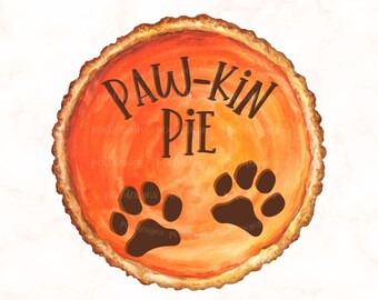 Fall Dog SVG, Pet PNG, Animal Lover Gifts, Fall Digital Stickers, Paw Print Design