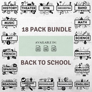 Back to School SVG Bundle, Teacher SVG, Classroom Decor SVG, Instant Digital Download
