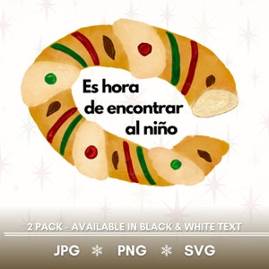 Mexican Holiday Png, Rosca de Reyes Print, Mexican Christmas Svg, Reyes Magos, Mexican png, Mexican Prints