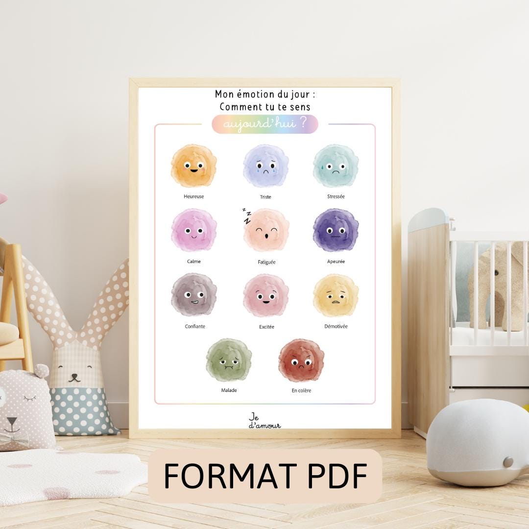 Emotions Poster.pdf PDF FORMAT - Poster Emotions Child Boy | Learning Emotions for Children ...