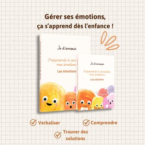 Jeu des émotions et solutions pour Enfants | Comprendre et gérer les émotions | 23 Cartes éducatives pour gérer colère, frustration, anxiété