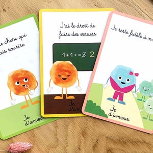 Cartes d'affirmation de soi - Jeu pour enfant ludique et éducatif - affirmation de soi - confiance en soi