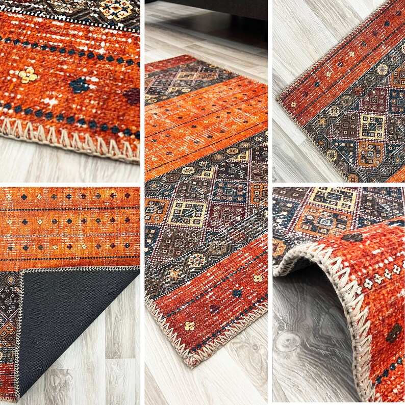 Modern Design Large Aztec Rug Handmade Persian Style Rug Vintage