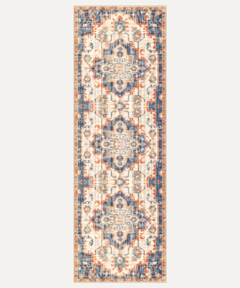 Heriz Style Rugs, HAND KNOTTED, Unique Design, Midcentury Modern