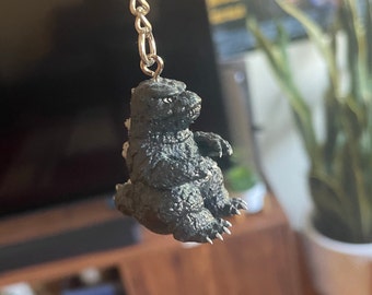 Mini Godzilla Fanart Figure, Keychain optional