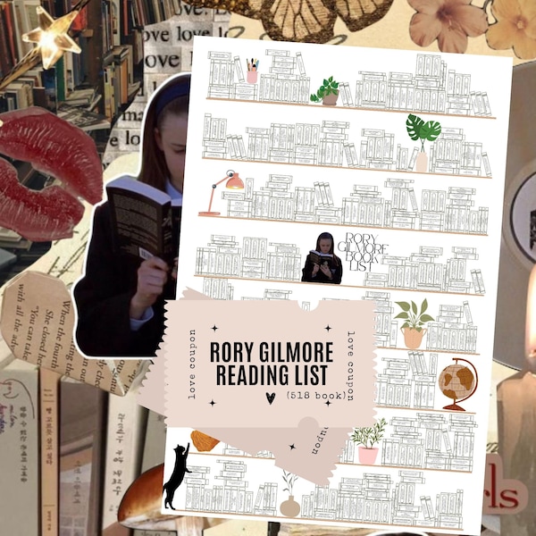 Rory Gilmore Reading Challenge Coloriage à imprimer