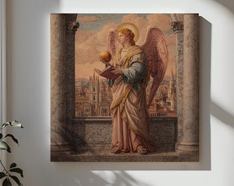 Archangel Ariel- Canvas Print- Lisa Azzano Sculptures - Etsy