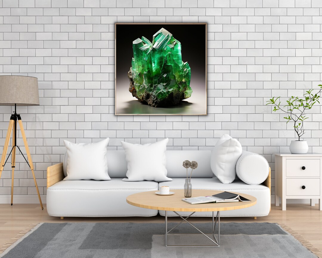 Emerald Green Art, Emerald Wall Art, Printable Wall Art, Large Green