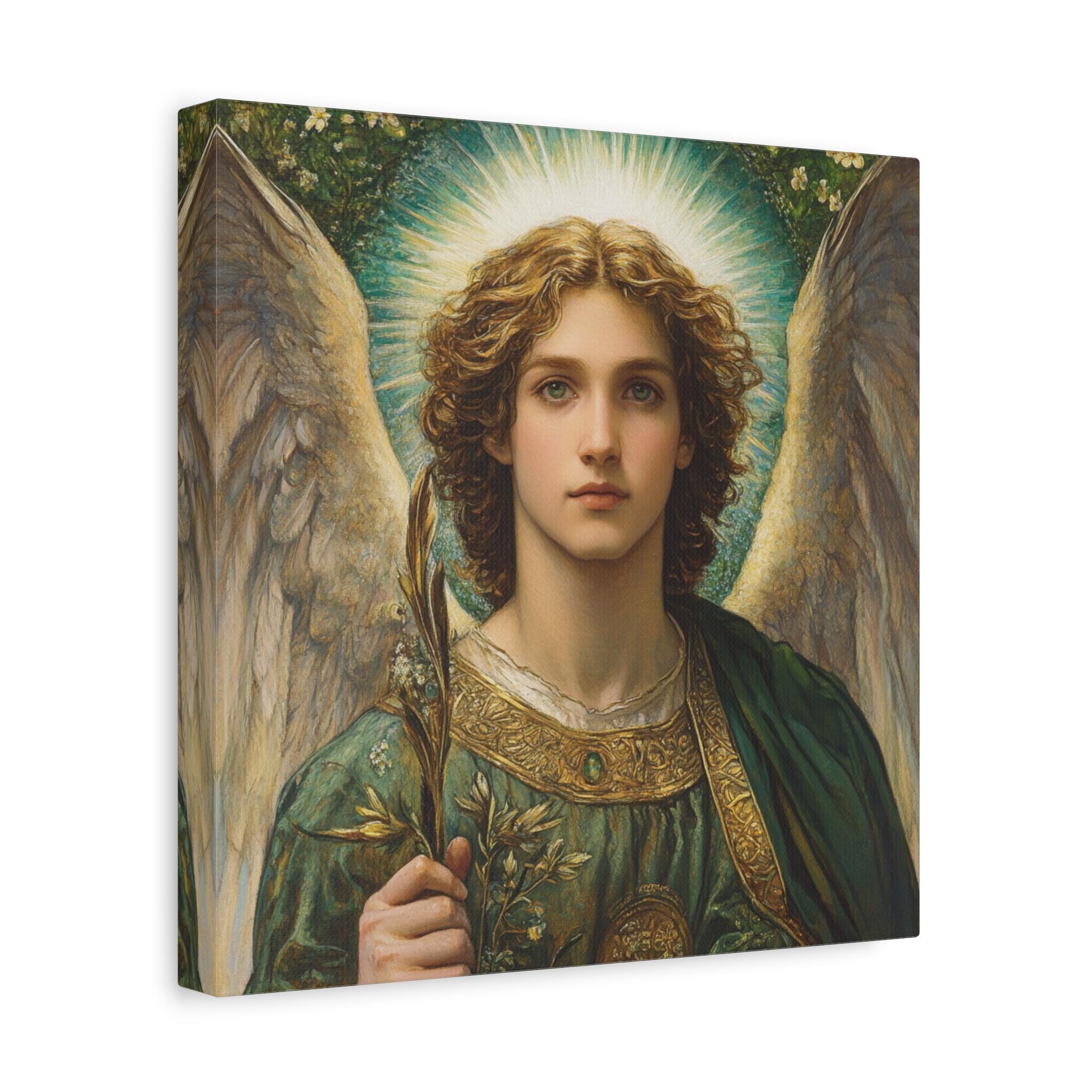 Archangel Raphael Matte Canvas Wall Art, Christian Gifts, Healing ...