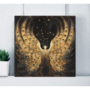 Angel Seraphim Canvas Wall Art Decor, Biblically Accurate Angel Bedroom Catholic Wall Art, Religious Art, Christian Housewarming Gift