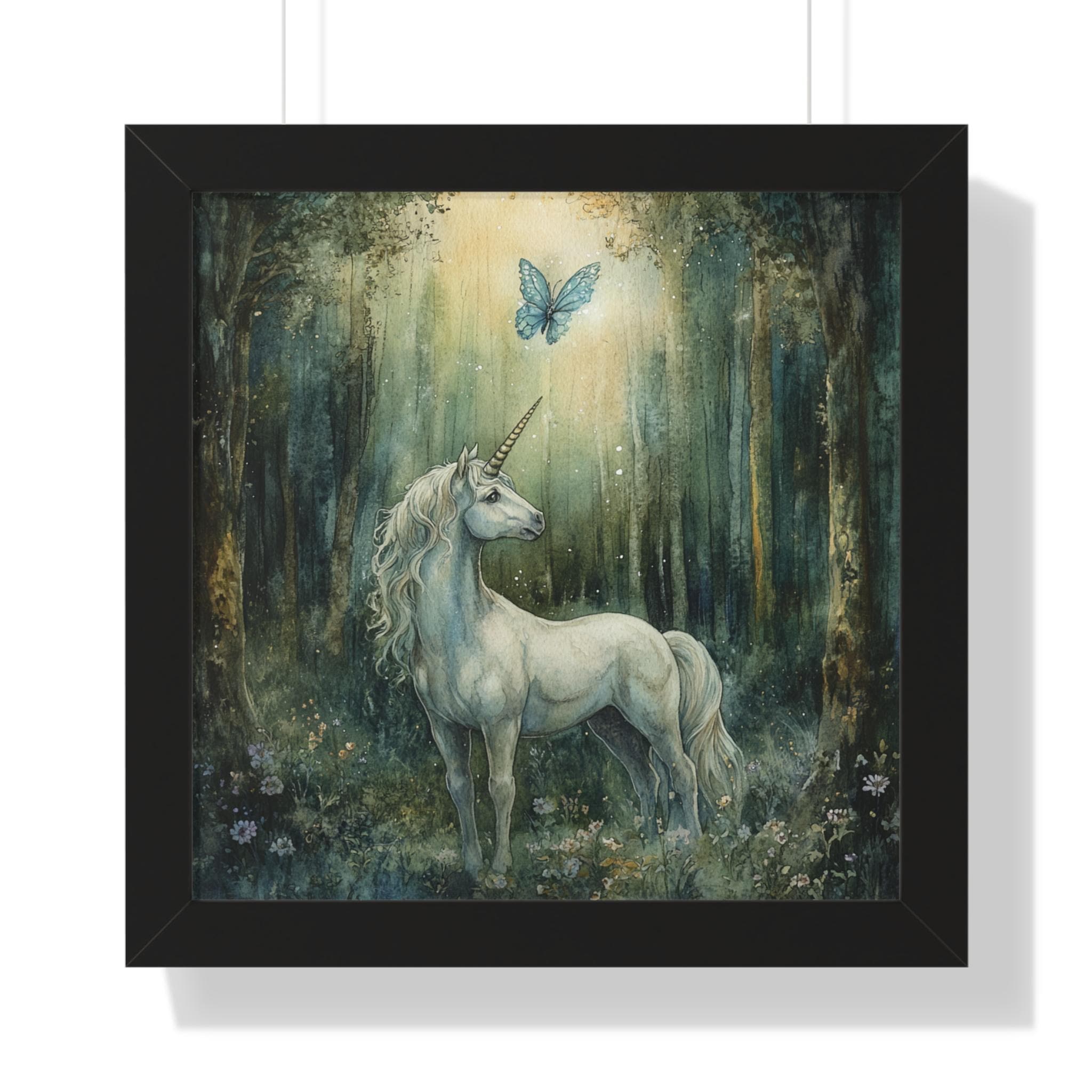 絵画原画（奇跡のララバイ）誕生 ユニコーン ファンタジー絵画 ま*ゆ様