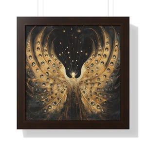Angel Seraphim Framed Poster Wall Art Decor, Biblically Accurate Angel Bedroom Catholic Wall Art, Sick Friend Gift, Christian Home Decor