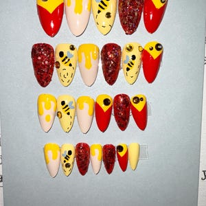 Inspired by:Custom Hand Painted Nail set