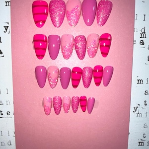 Inspired by :Custom Hand Painted Nail set