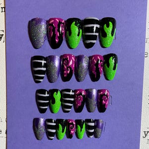 Inspired by:Custom Hand Painted Nail set