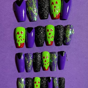 Inspired by:Custom Hand Painted Nail set