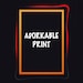 Adorkable Print