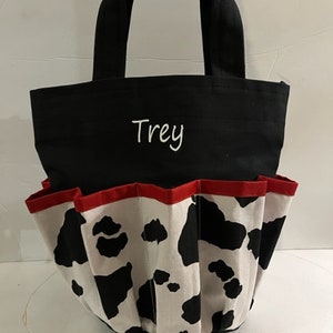 Kuhabdruck Bingo Tasche personalisiert