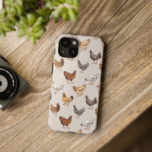 Niedliche Huhn Handyhülle | Langlebig | Leichtgewicht | iPhone 16 Pro Max Plus 15 14 13 Mini SE 12 11 X SE XR Xs 8 7 | Samsung S24 S23 S22 S21