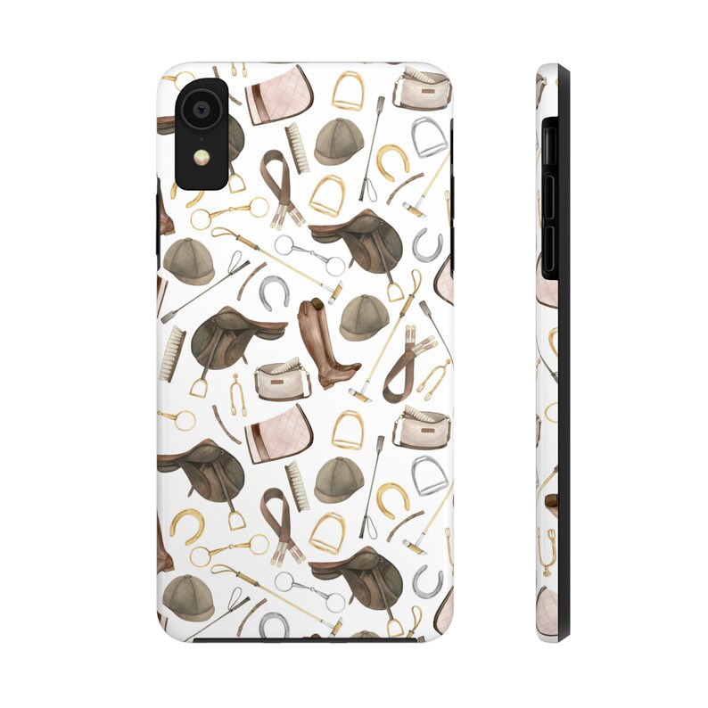 Bits and Saddles Phone Case Durable Lightweight Horse Lover Gift Horse
