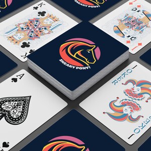 Sneaky Pony Poker-speelkaarten, uniek cadeau voor kaartspellen, leuk voor game-avonden, paardenliefhebbers, pokercadeaus, feestartikelen