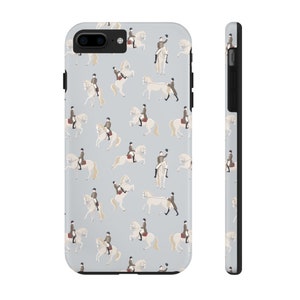 schicke Reiter Handyhülle | Langlebig | Leichtgewicht | iPhone 16 Pro Max Plus 15 14 13 Mini SE 12 11 X SE XR Xs 8 7 | Samsung S24 S23 S22 S21
