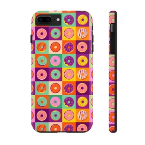 Trendy Donut Handyhülle | Langlebig | Leichtgewicht | iPhone 16 Pro Max Plus 15 14 13 Mini SE 12 11 X SE XR Xs 8 7 | Samsung S24 S23 S22 S21