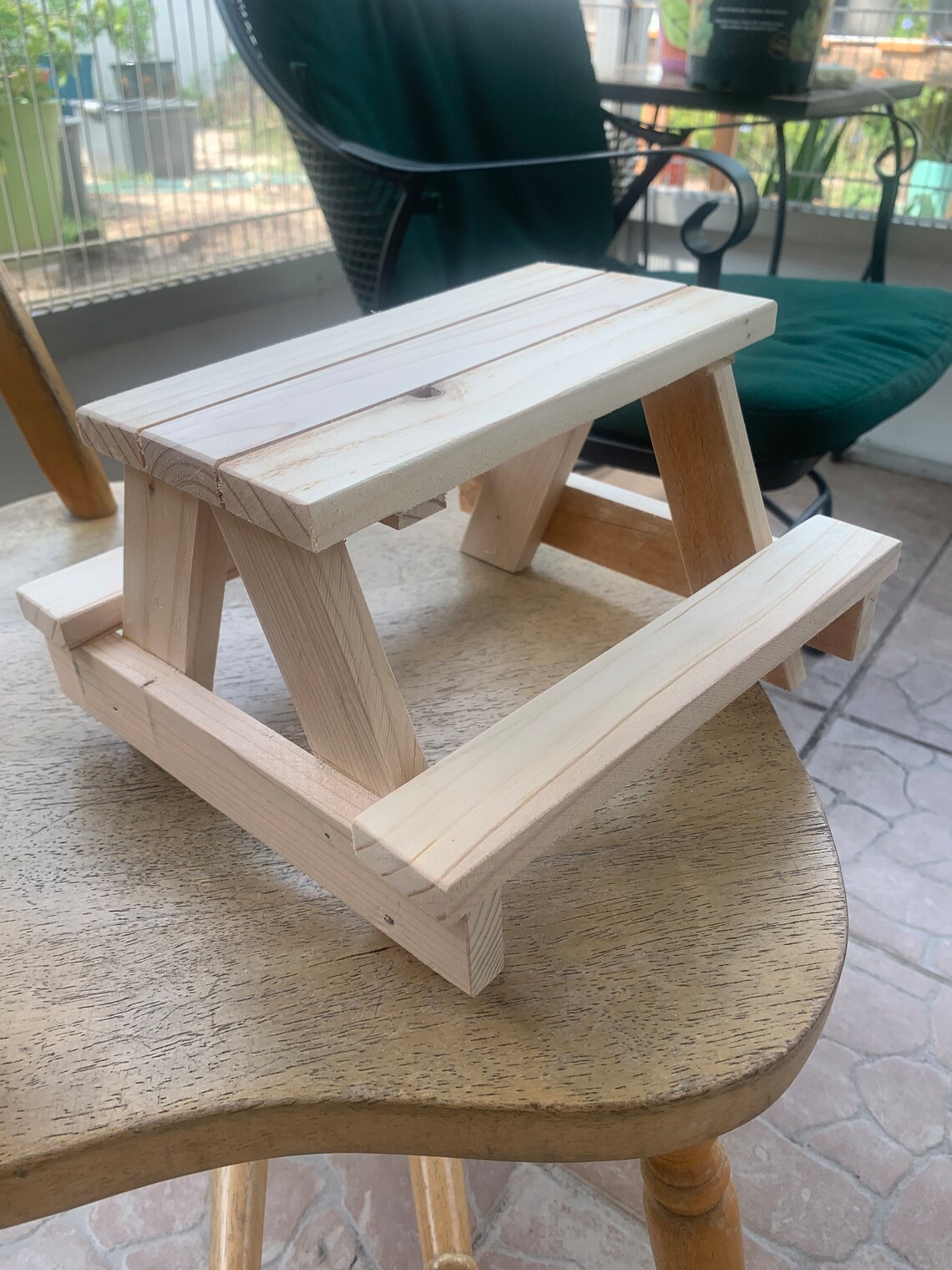 Miniature Picnic Table Etsy