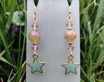 Pastel Star Earrings