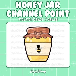 Honey Jar Channel Points Icon | Kawaii Honey Jar Channel Points for Twitch | Twitch Streaming