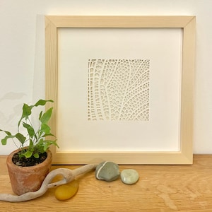 Handmade Detailed Dragonfly Paper Cut-Out Relief - Framed Wall Hanging