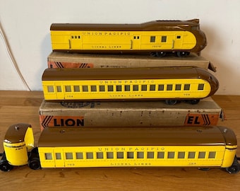 LIONEL Prewar O Gauge Union Pacific 752W STREAMLINER W/753,754