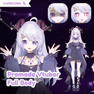 Live2D Vtuberモデル｜山羊座Vtuber、フルリグ、Vtube Studio、商用利用可能！（すぐに使用可能） - 全身Vtuberモデル