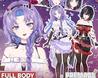 Semi Customizable Vtuber Model | Scorpio Vtuber, Fully Rigged, Vtube Studio, Commercial use! (Ready to Use) - Full Body Vtuber Model