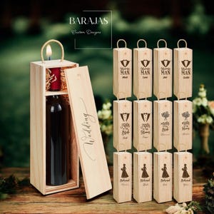 Personalized Wooden Wine Box – Custom Engraved Gift for Wine Lovers