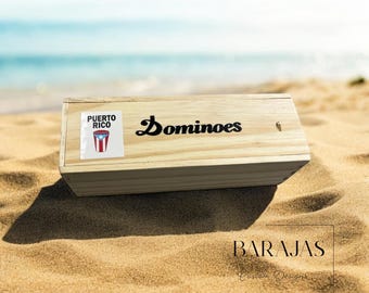 Personalized Set of Puerto Rican-Themed Dominoes