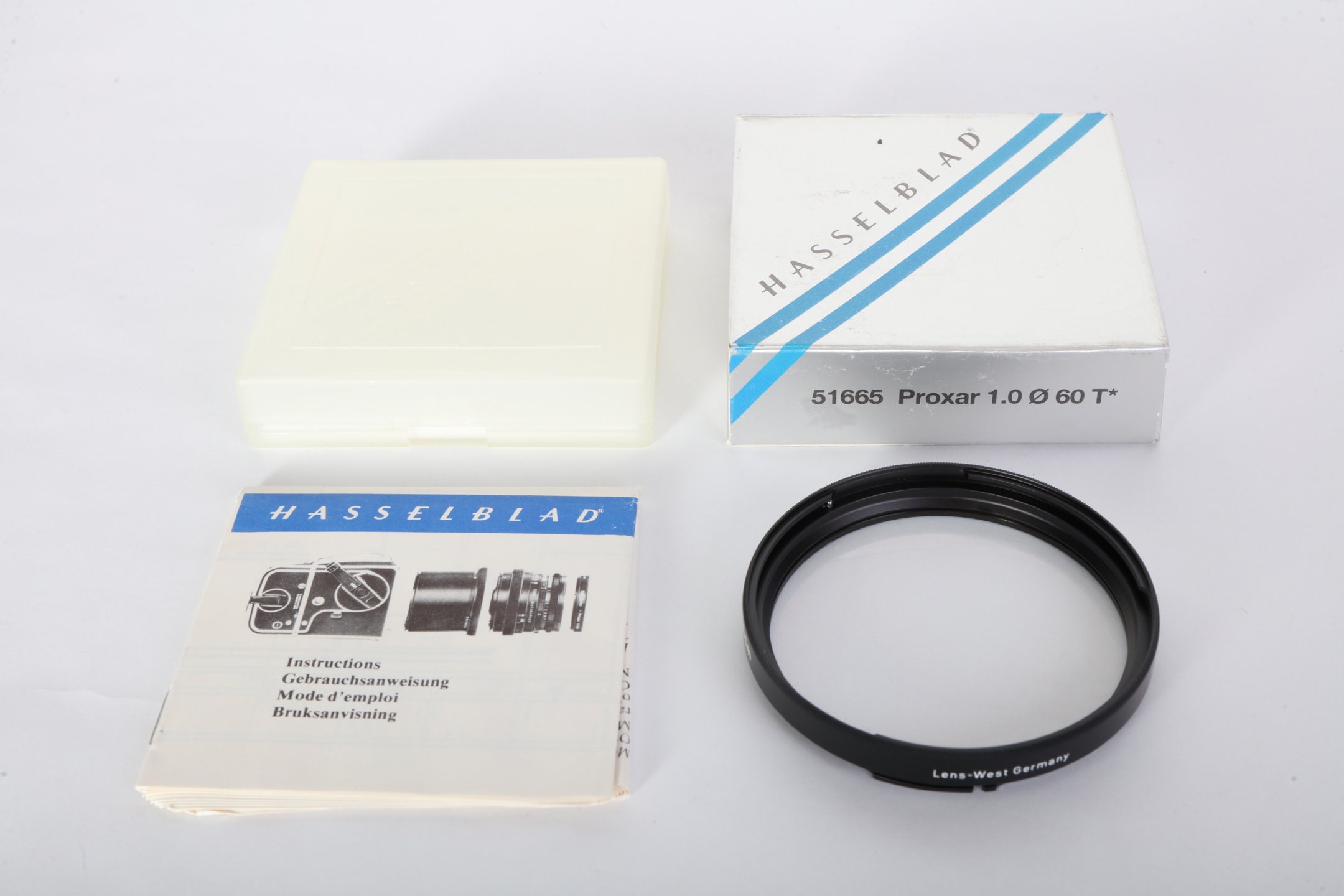 フィルター HASSELBLAD B60 Proxar 1m HASSELBLAD B60 Proxar 0.5m，1m，2m （3枚セット） WG