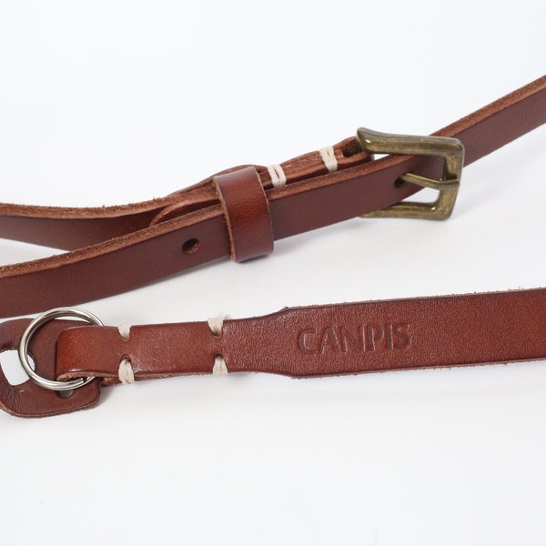 Leather Camera Neck Strap Buckle Style.