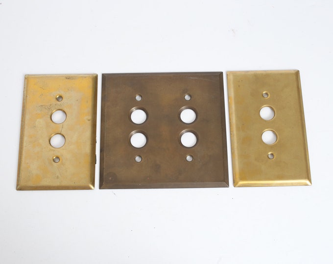 Antique Push Button Switch Covers Single Double Gang. Etsy
