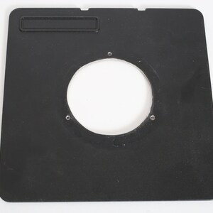 Cambo Metal Lens Board w/ Copal 3 Shutter Size For Large Format Cambo View Cameras.