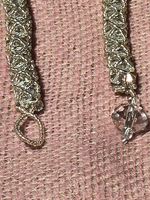Crystal clear beaded bracelet - image 5