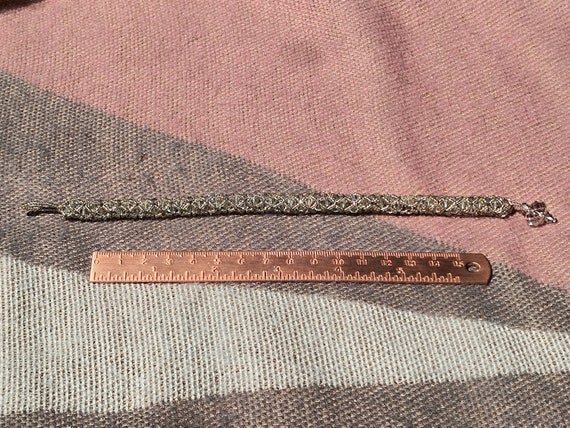 Crystal clear beaded bracelet - image 7