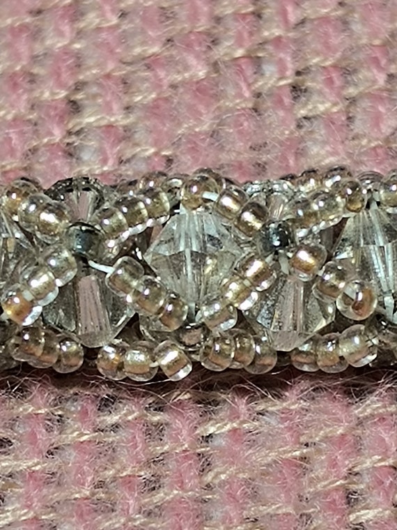 Crystal clear beaded bracelet - image 6