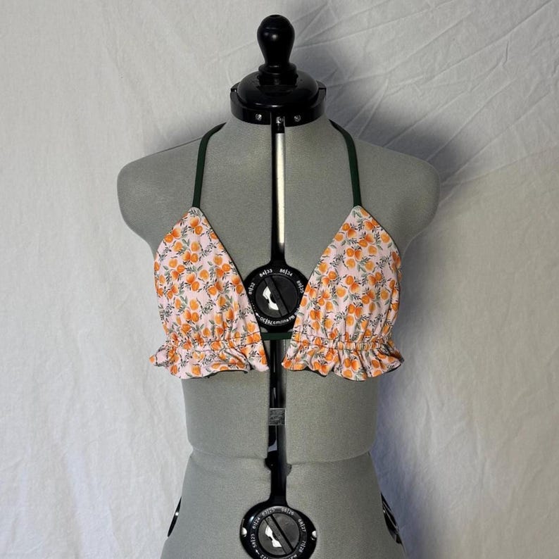 Ruffle Triangle Bikini Top PDF Sewing Pattern | Dani Style | Size XS ...