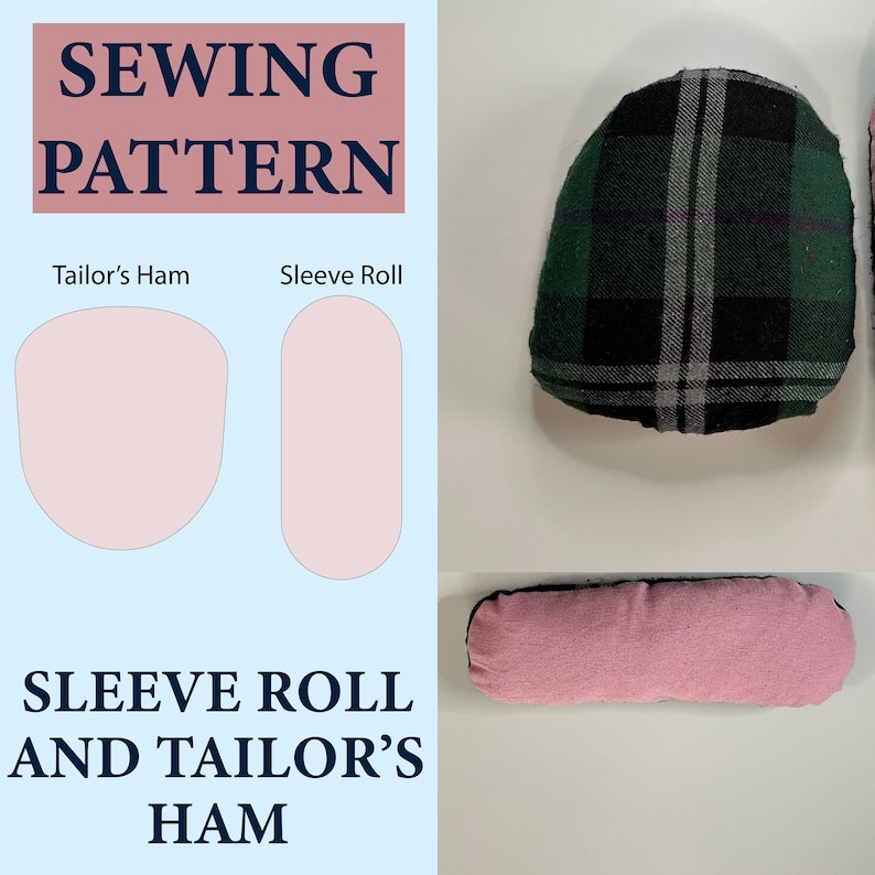 Tailor Ham Seam Roll Set 2pcs Sewing Pressing Quilting And Molding Seam Roller Tool Ironing Accessories, DIY Tailor Roll Seam Rippers Sewing Machine Kit For Ironing Curved Seam