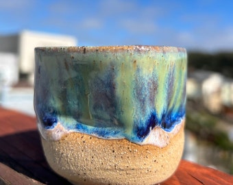 4oz Handmade Hand Painted Ceramic Espresso Cup / Tea Cup / Shot Glass